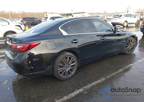 2019 Infiniti Q50 3.0T Red Sport 400 from USA, damaged, VIN JN1FV7AR4KM800400